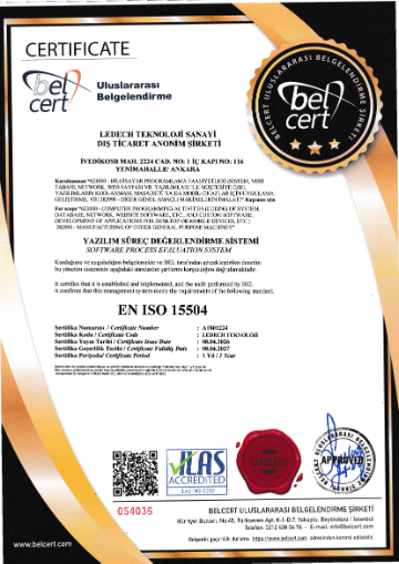 Belcert International Certification (Software Process Assessment System)